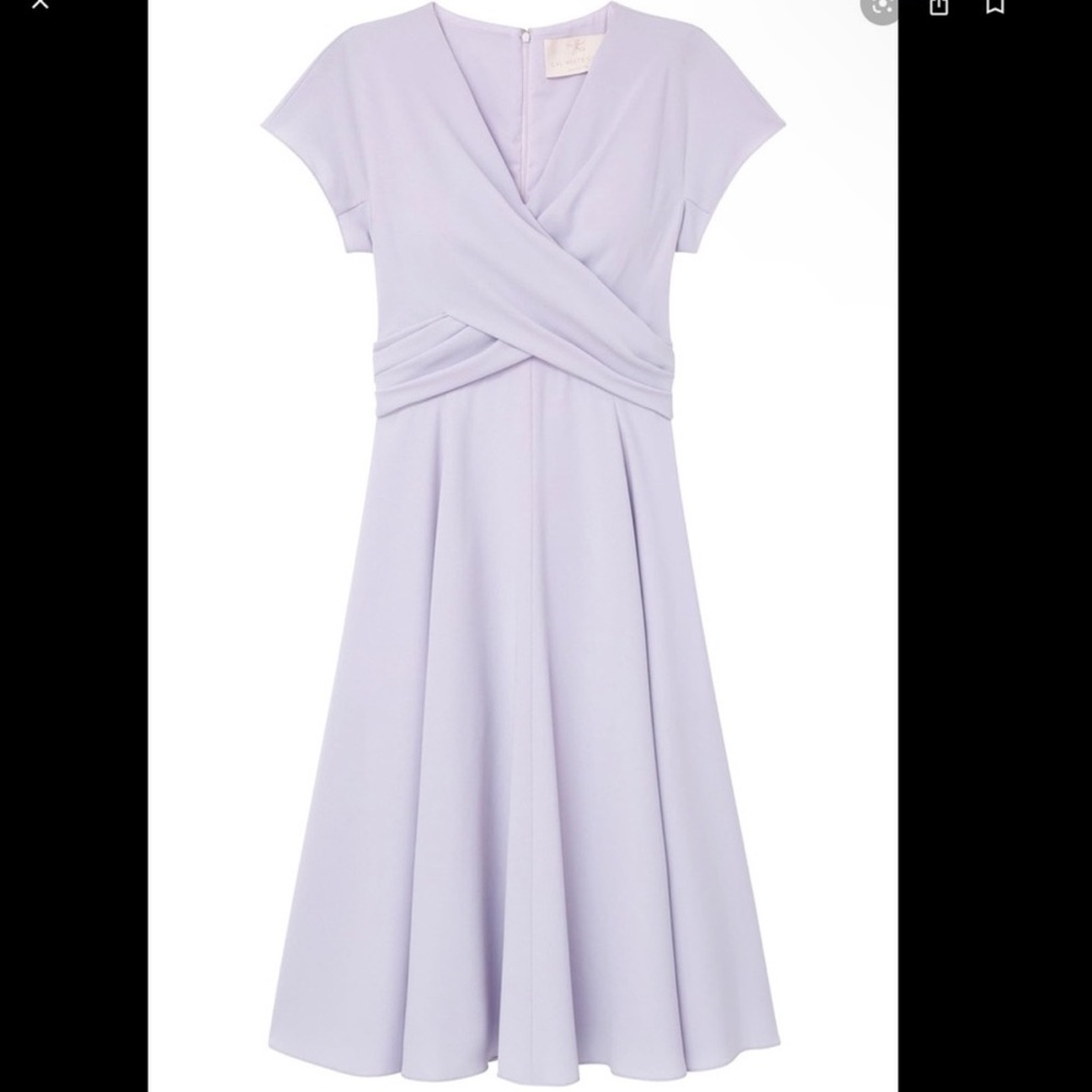 Gal Meets Glam Petite Crisscross Bodice Dress